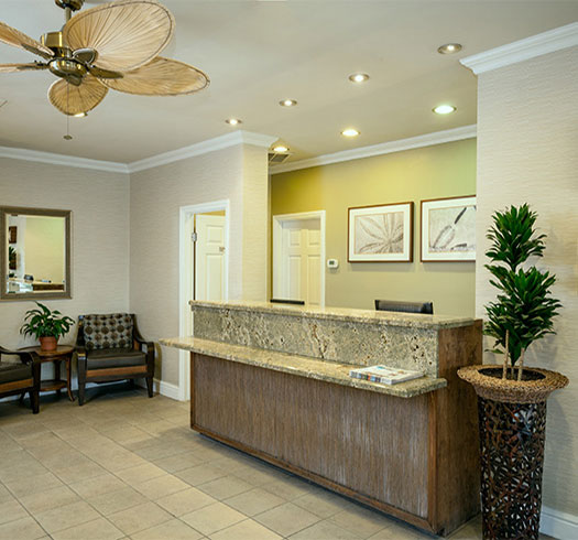 Reception Area of Pacific Shores Inn